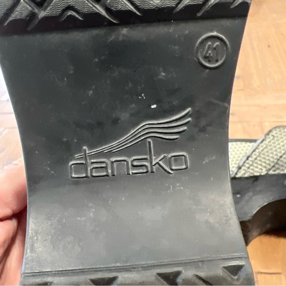 Dansko Womens Professional Clog Leather EU 41 US 10 Metallic Geometric Comfort - Picture 12 of 12